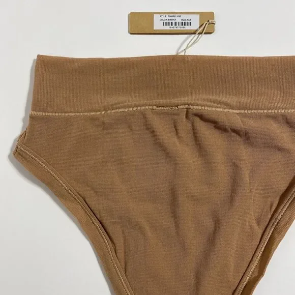 SKIMS Fits Everybody Cheeky Brief Panty Panties Women's XXS 2XS Sienna Brown NEW - Picture 6 of 10